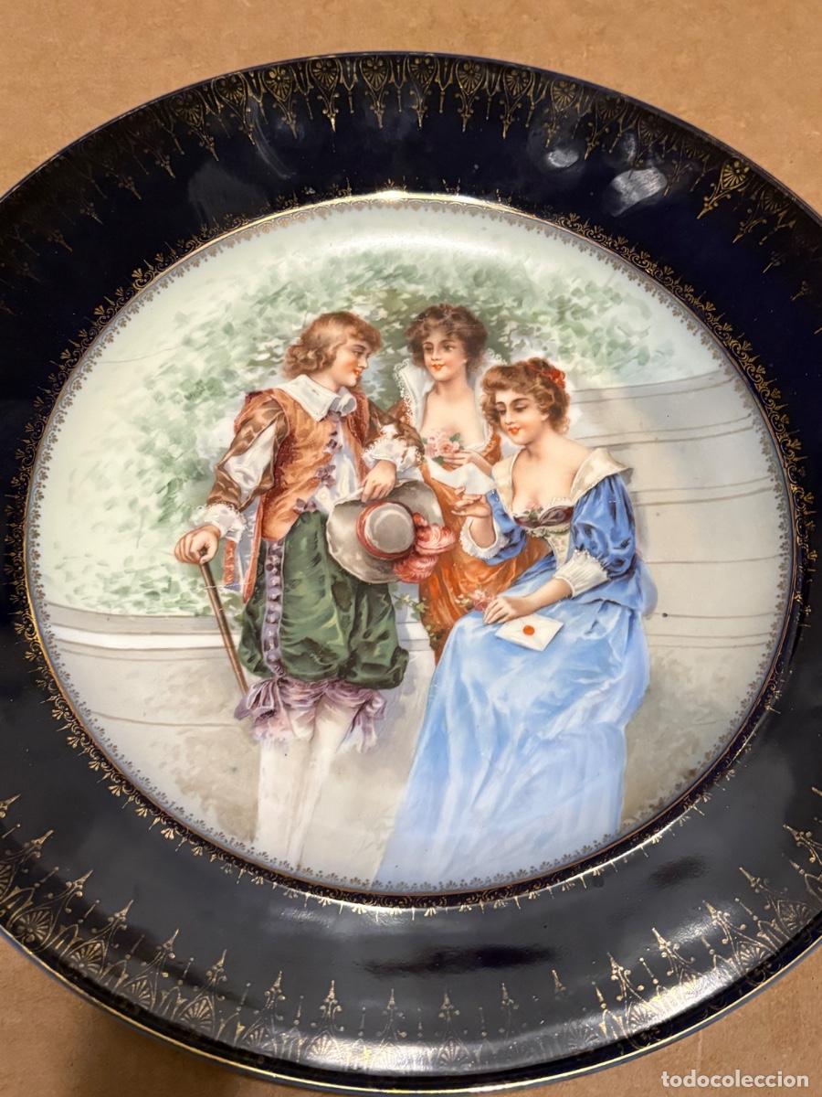 Antig&uuml;edades: Plato de porcelana de Limoges - Foto 6