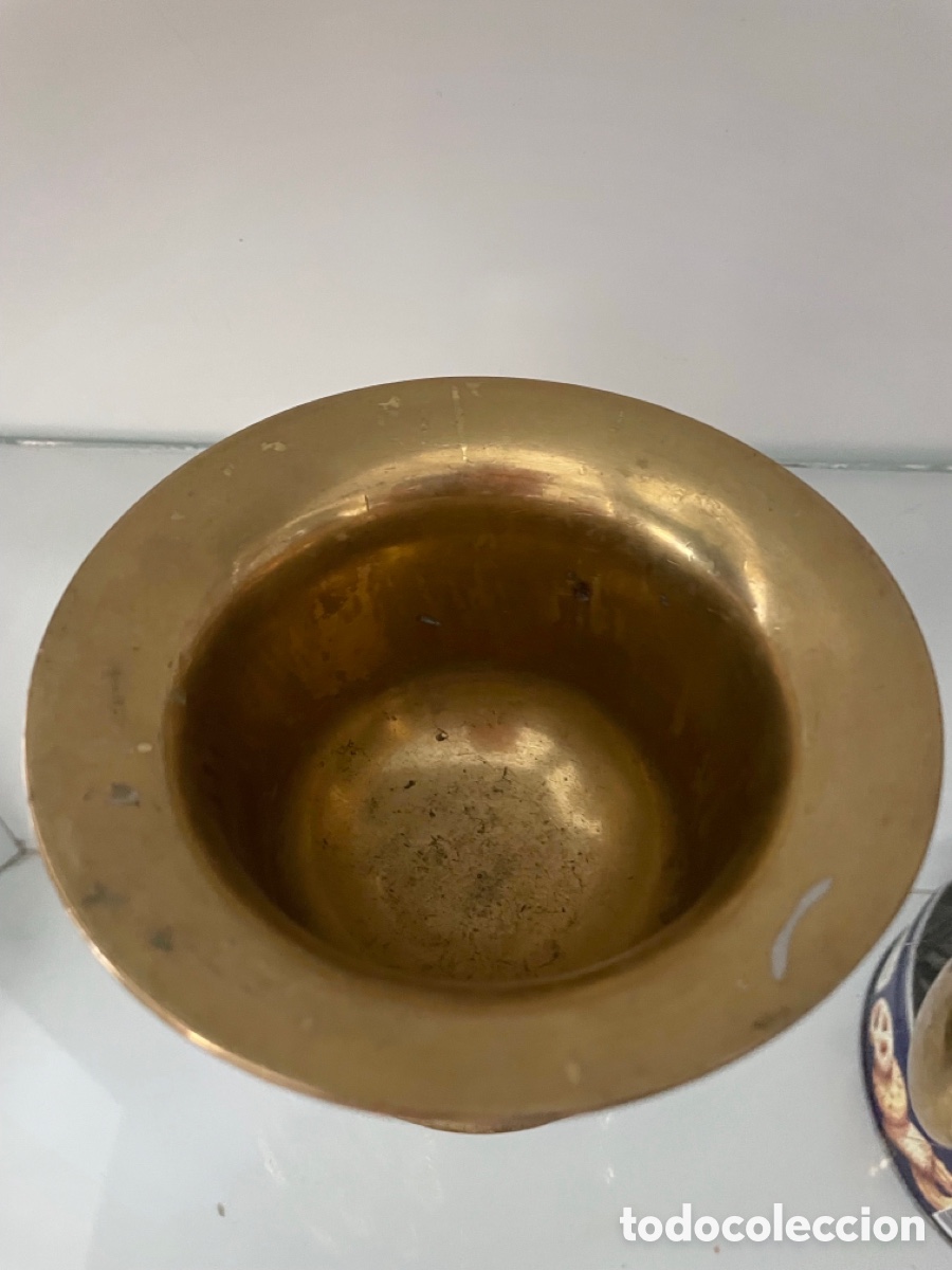 Antig&uuml;edades: Almirez y maja de bronce - Foto 4