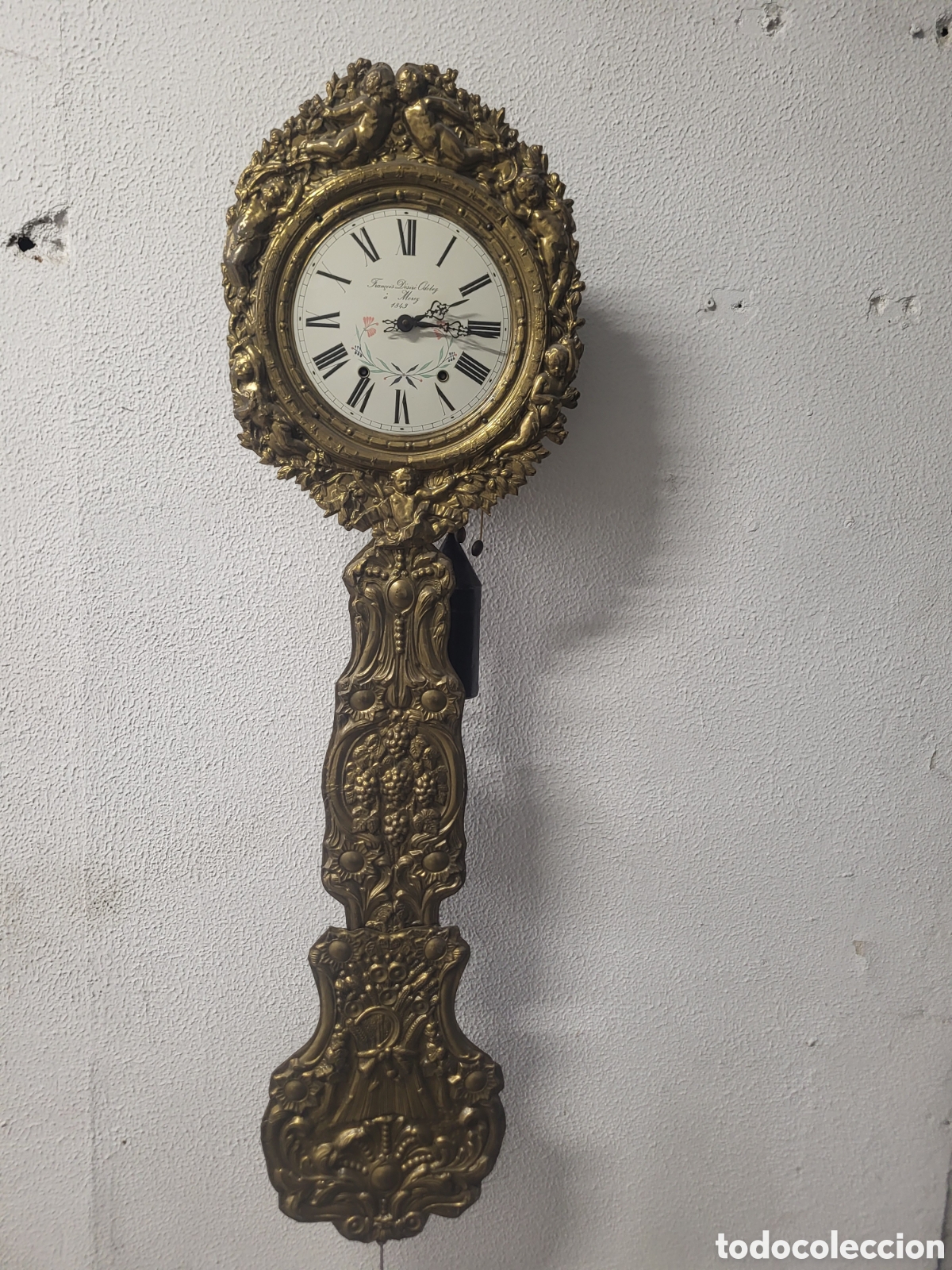 Antig&uuml;edades: RELOJ PARED A MOREZ FRACOIS DESIRE ODOBEZ
