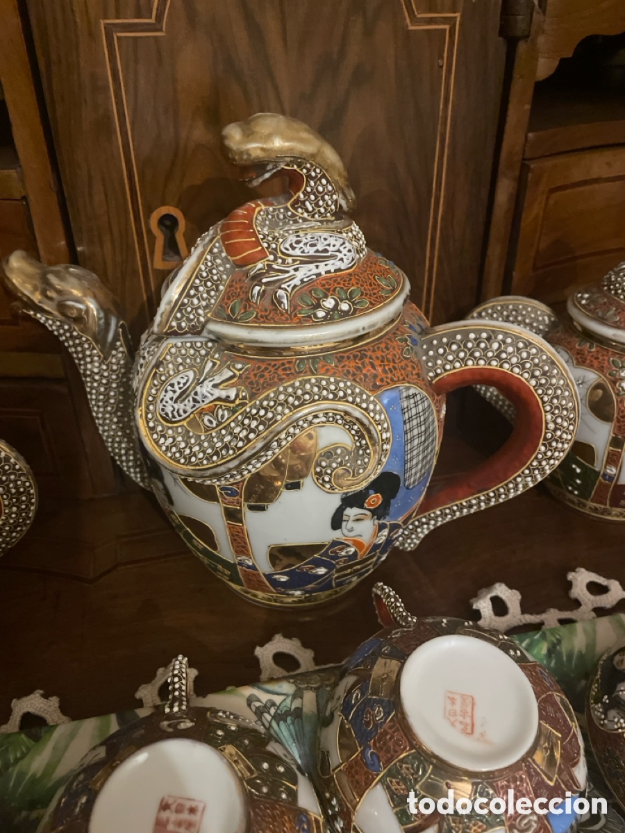 Antig&uuml;edades: Porcelana Meiji, Satsuma de Dai Nippon o Gran Jap&oacute;n. Inicio del siglo XX.