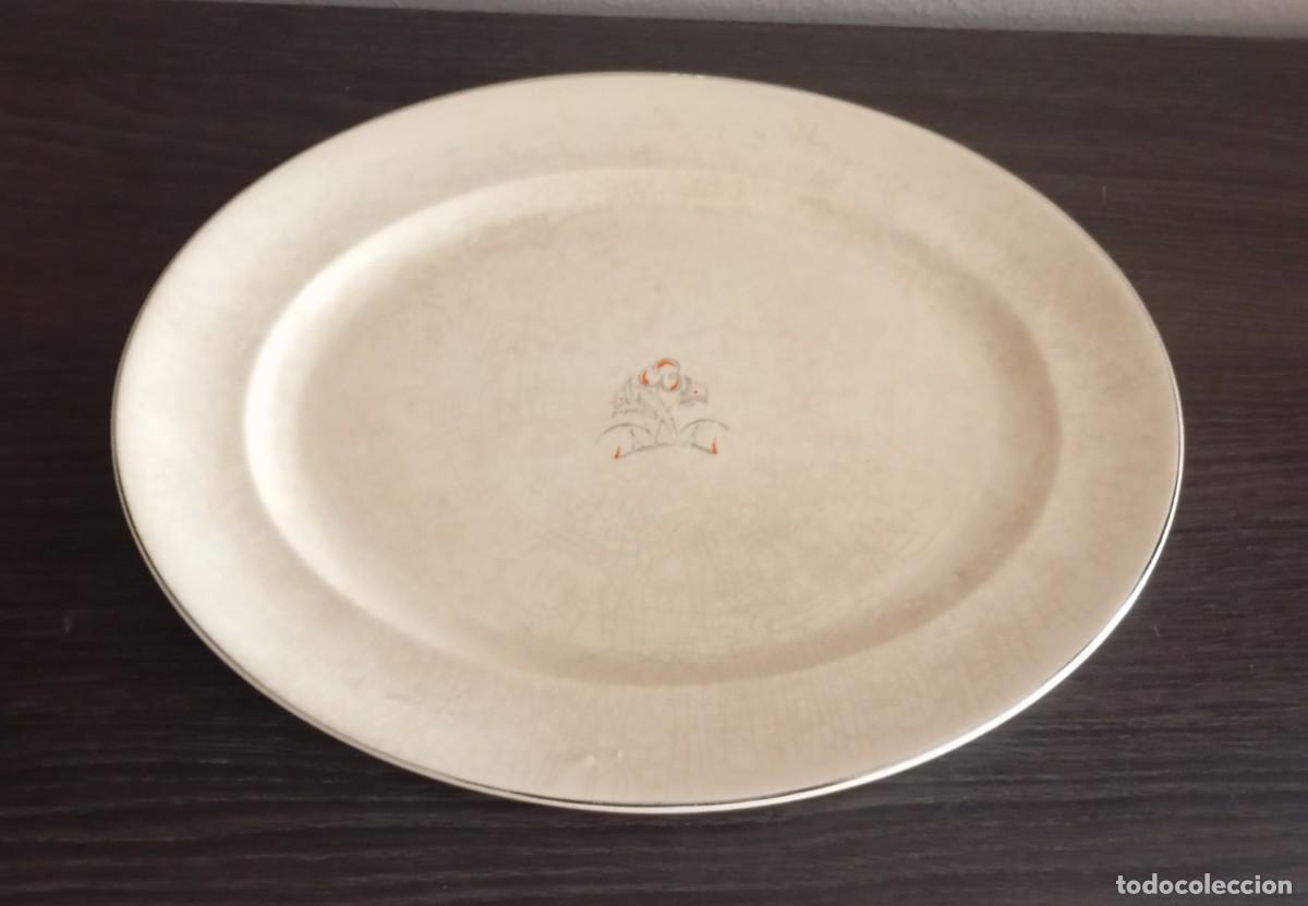 Antiques: FUENTE GRANDE OVALADA ANTIGUA DE 1930,DE PORCELANA JOHNSON BROTHERS,VICTORIAN,ESTILO ART NOVEAU,JB
