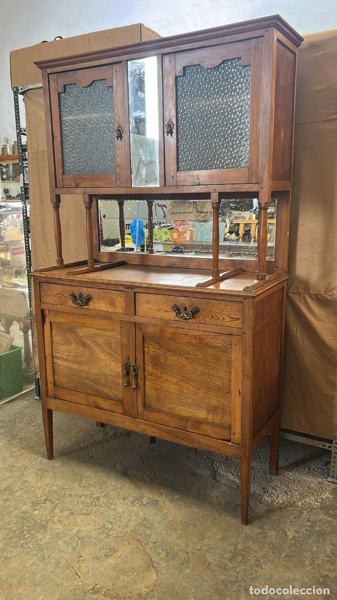Antig&uuml;edades: MUEBLE ALACENA RUSTICO DE COCINA IDEAL COMO DECORACION DE 296 CMS. ALTO X 110 CMS. DE ANCHO
