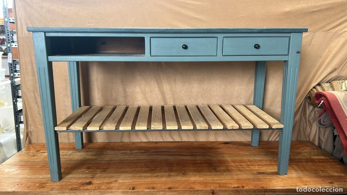 Antig&uuml;edades: MESA AUXILIAR MULTIUSOS PRECIOSA IDEAL PARA COCINA O RECIBIDOR CON BALDA INFERIOR PARA ALMACENAJE