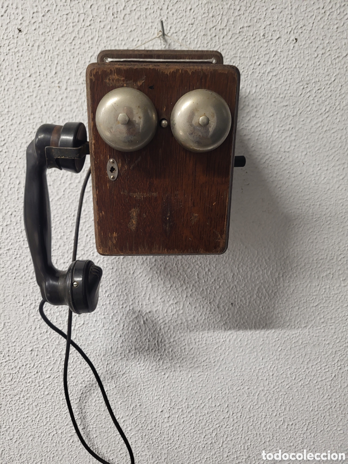 Antig&uuml;edades: ANTIGUO TELEFONO DE PARED STANDAR ELECTRICA MADRID