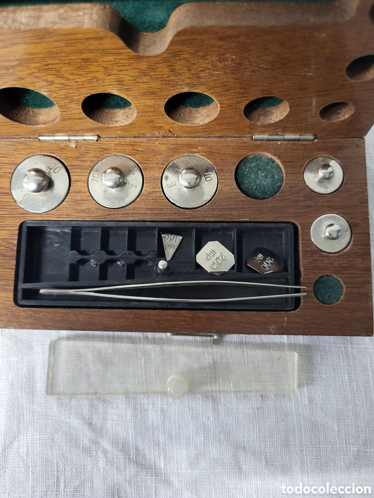 Antig&uuml;edades: ESTUCHE PESAS DE PRECISI&Oacute;N - Foto 3