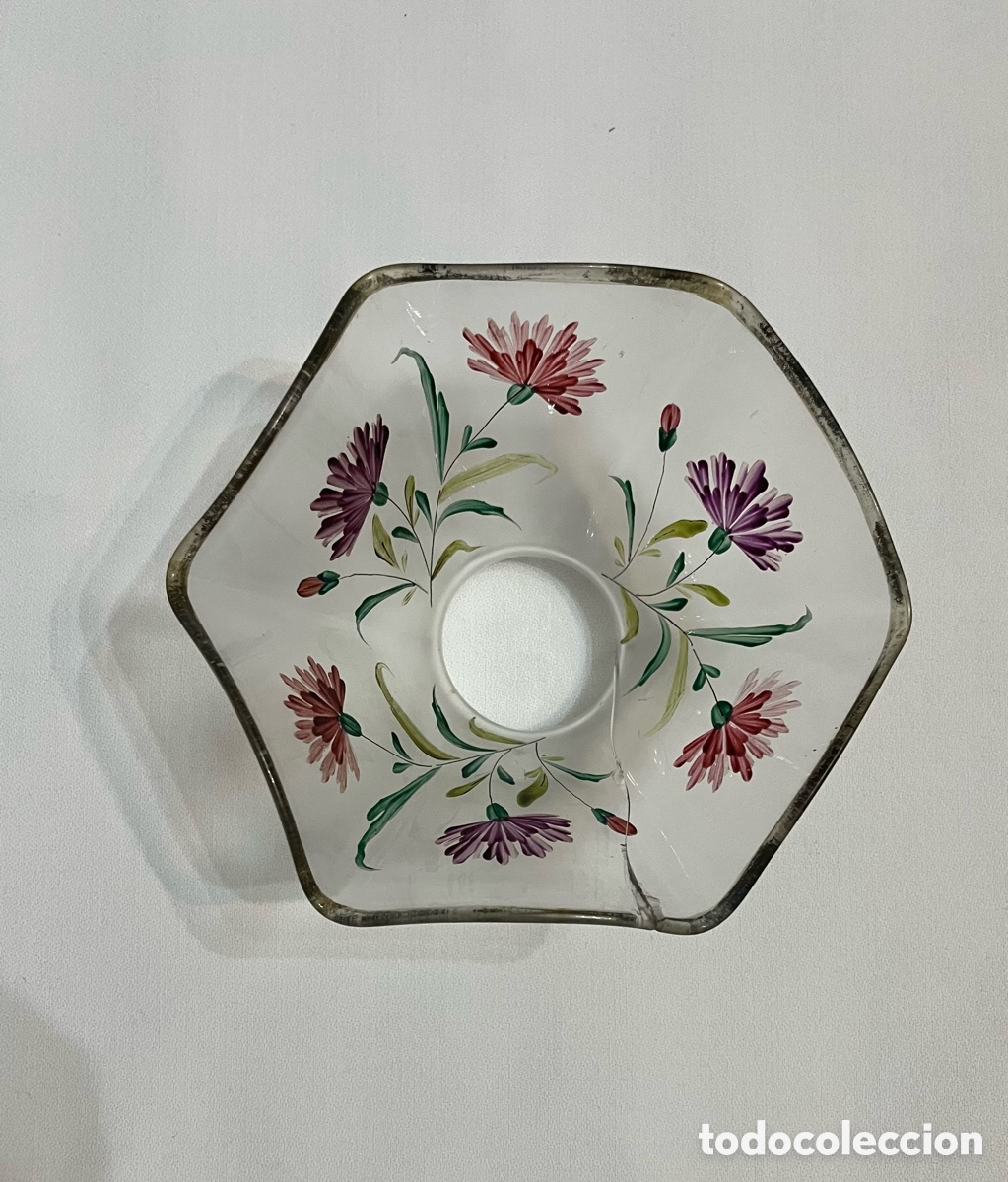 Antig&uuml;edades: TULIPA de l&aacute;mpara antigua - Foto 3