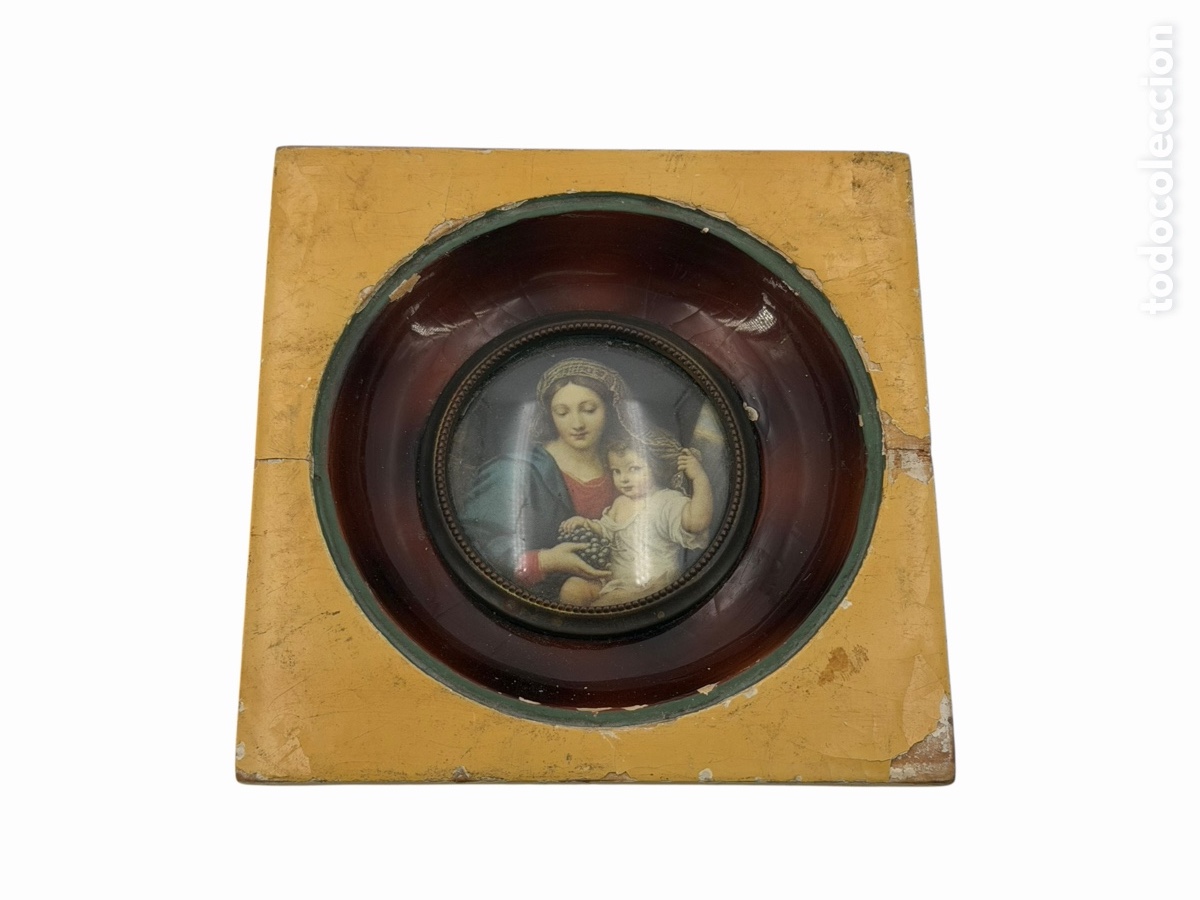 Oggetti Antichi: Marco con Imagen de La Virgen