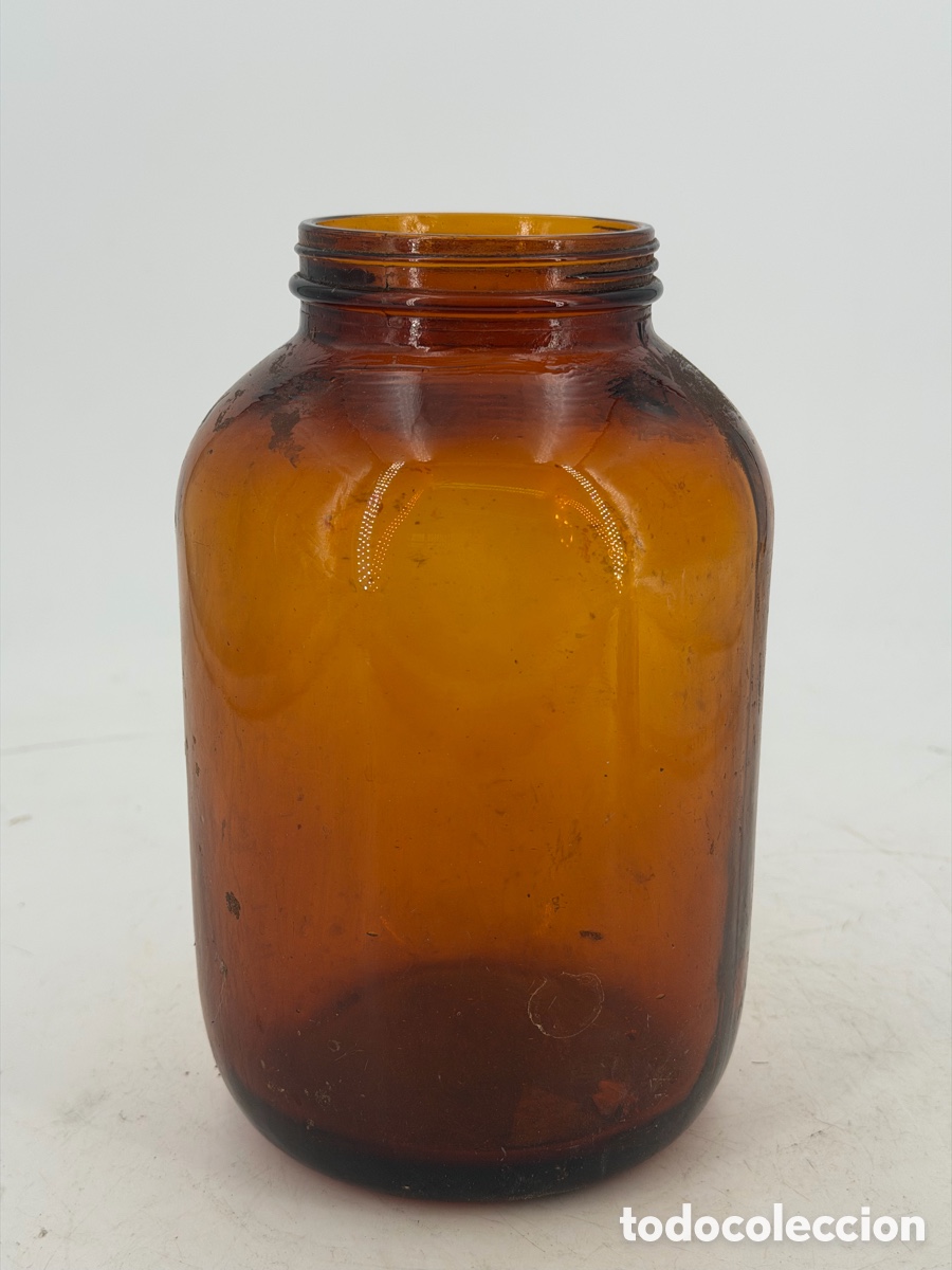 Antig&uuml;edades: Antiguo Bote de Cristal de Farmacia