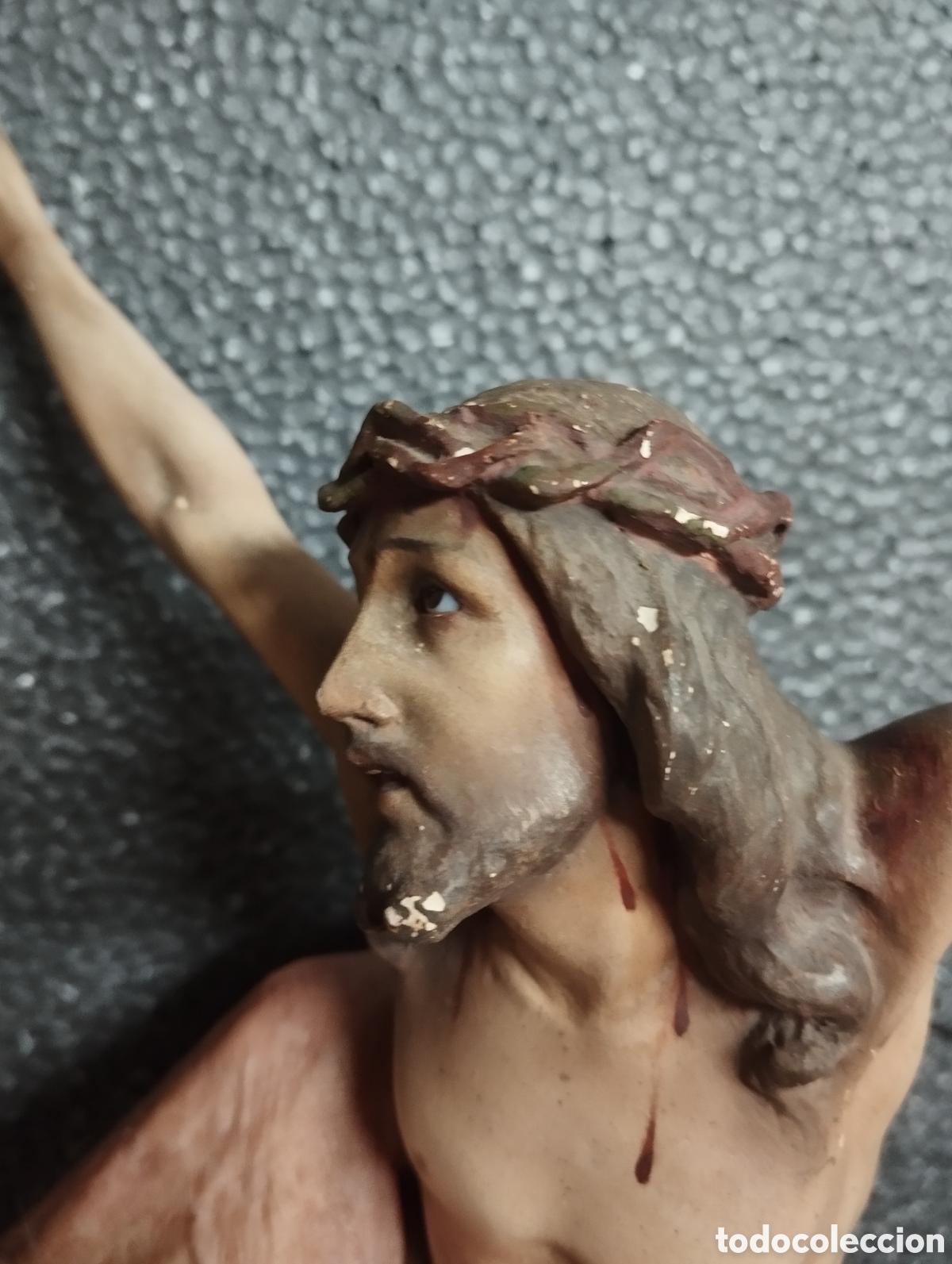 Antig&uuml;edades: TALLA DE MADERA , JESUS - Foto 12