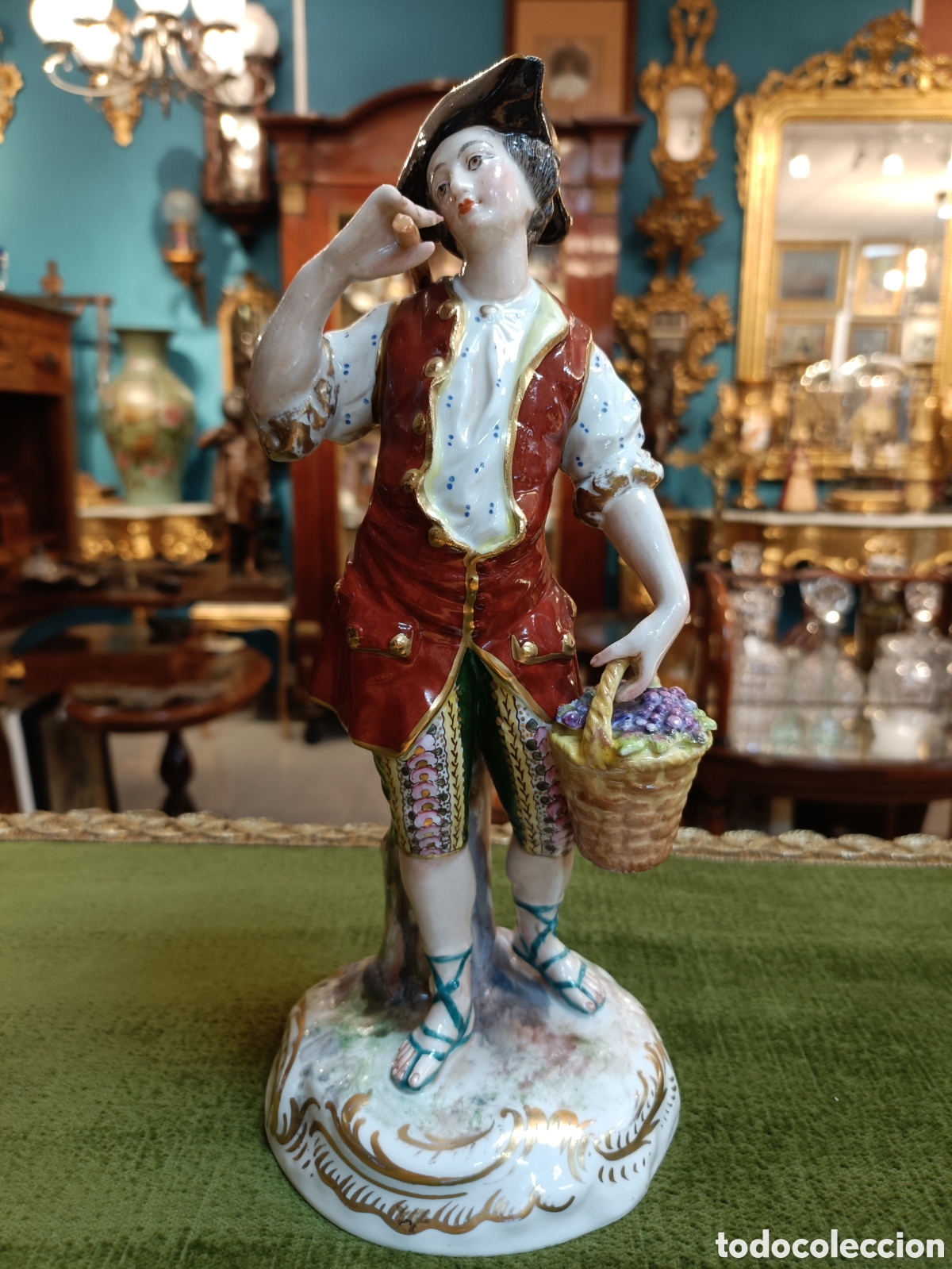 Antig&uuml;edades: ANTIGUA FIGURA PORCELANA ALEMANA