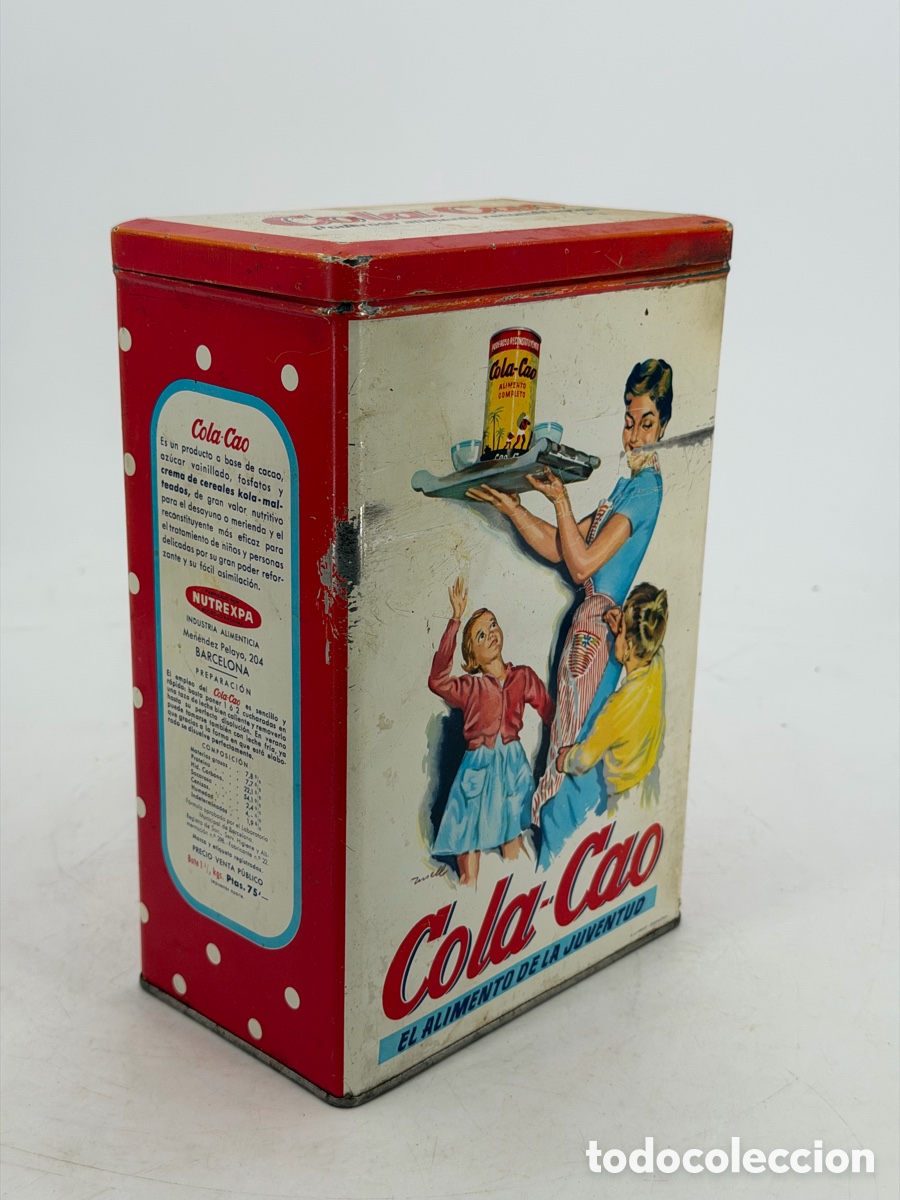 Antig&uuml;edades: Antigua Caja de Cola Cao - Foto 4