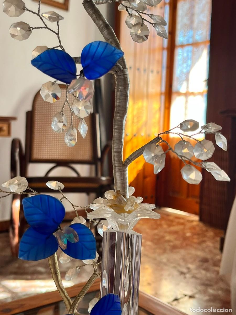 Antig&uuml;edades: Gran escultura cristal Murano, Swarovski e hilo de plata - NURIA GRAU (44 cm, N&ordm; Serie 0542)