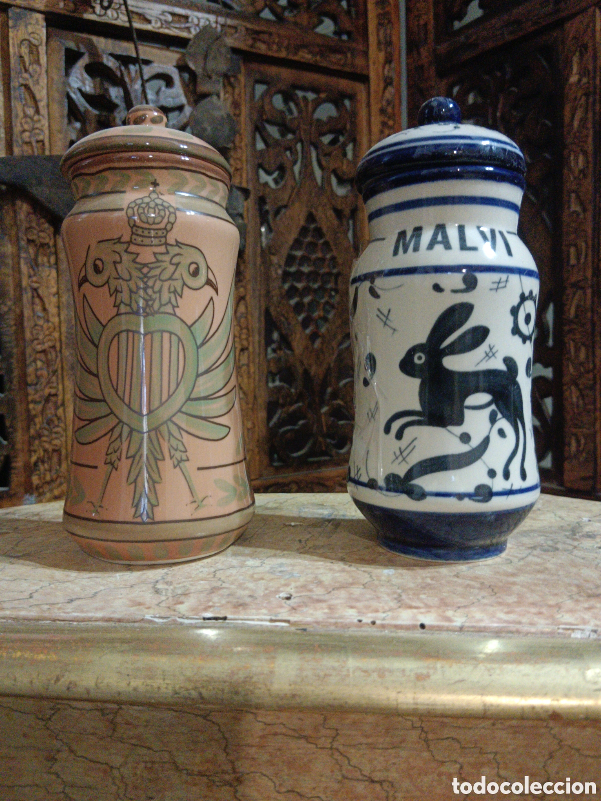 Antiques: Bonitos tarros de Farmacia