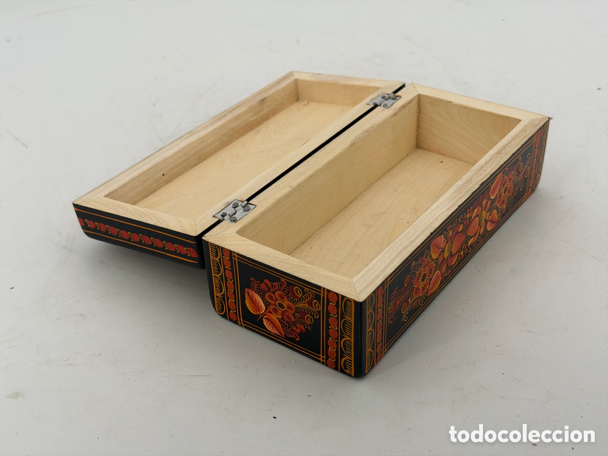Antig&uuml;edades: Antigua Caja de Madera - Foto 4