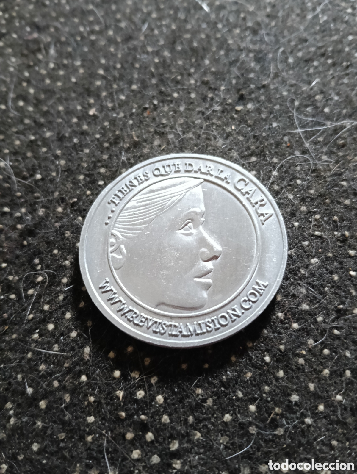 Antig&uuml;edades: Medalla de Aluminio (Tienes que dar la cara) de la revista Mision