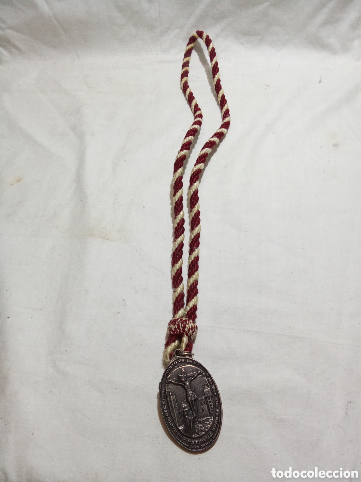 Antig&uuml;edades: BONITO MEDALL&Oacute;N CRISTO DE LA FE - Foto 4