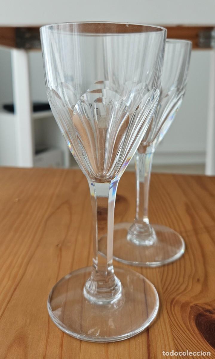 Antig&uuml;edades: Copas de cristal St. Louis - lote de 6