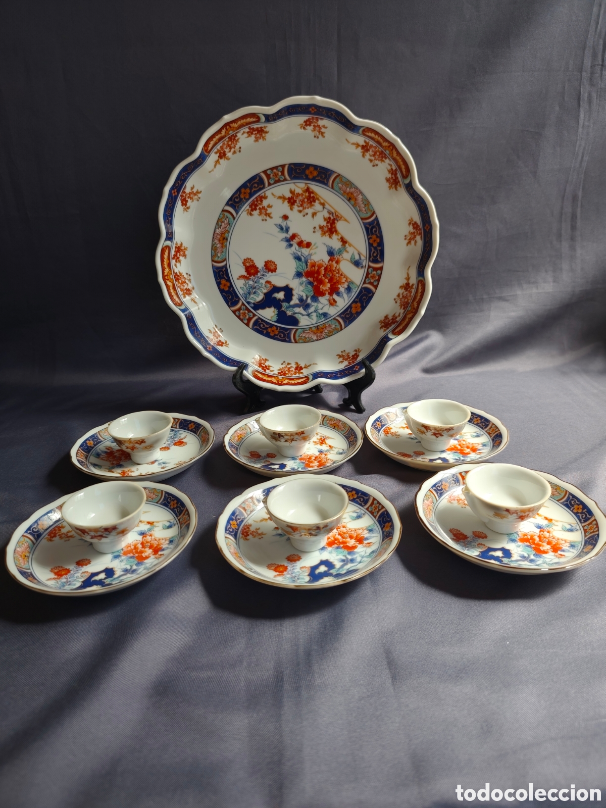 Antig&uuml;edades: Conjunto Sake porcelana japonesa estilo Imari