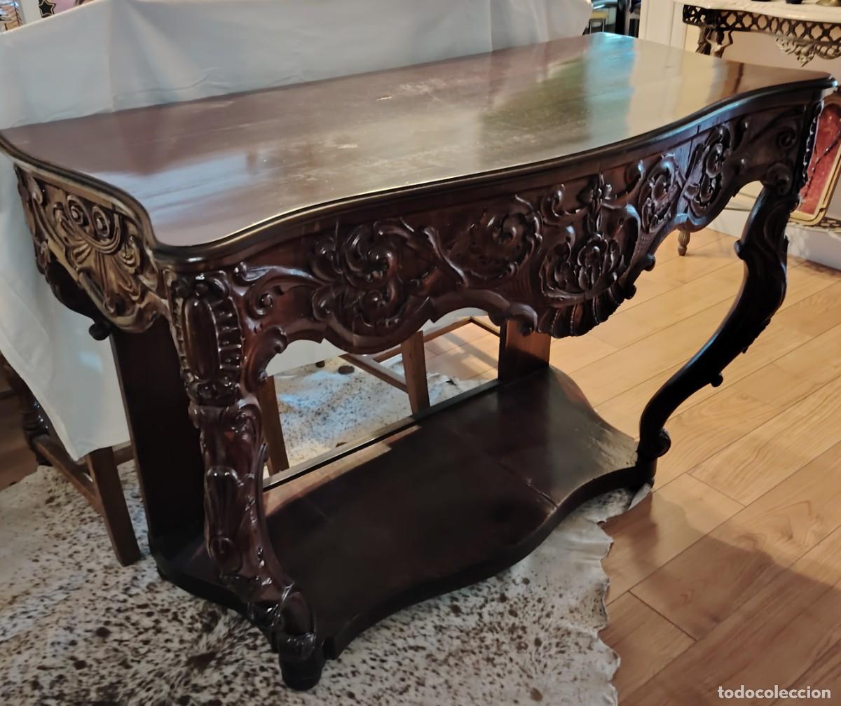 Antig&uuml;edades: Consola Isabelina del XIX - Foto 2