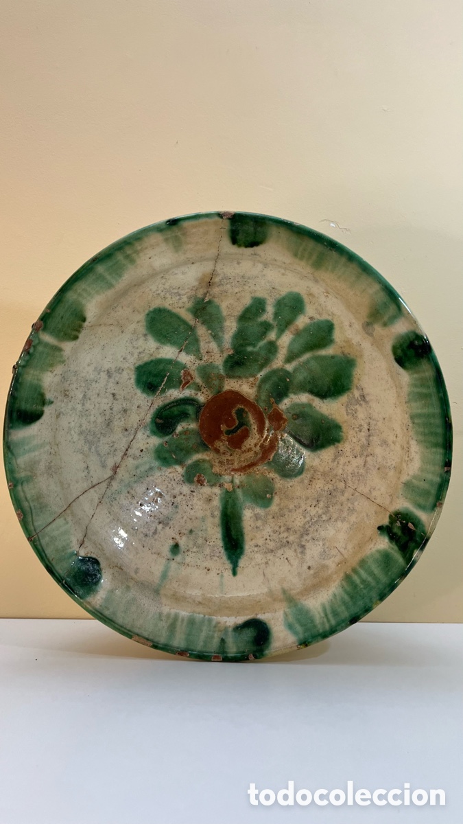 Antig&uuml;edades: ANTIGUO LEBRILLO VIDRIADO CERAMICA DE NIJAR ( ALMERIA ) LA&Ntilde;ADO