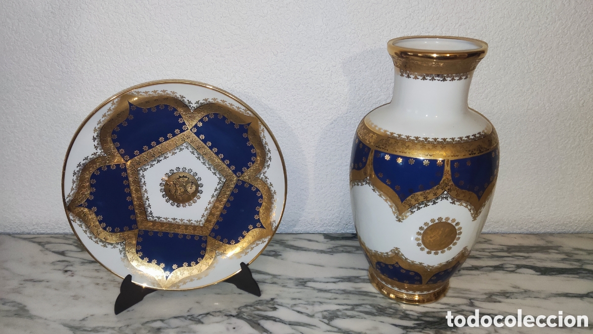 Antig&uuml;edades: Conjunto Antiguo Porcelana &rdquo;Bohemia Gold and Platinum&rdquo; &mdash; Porcellanes Sneroll (Casa Bohemia S.A., Esp