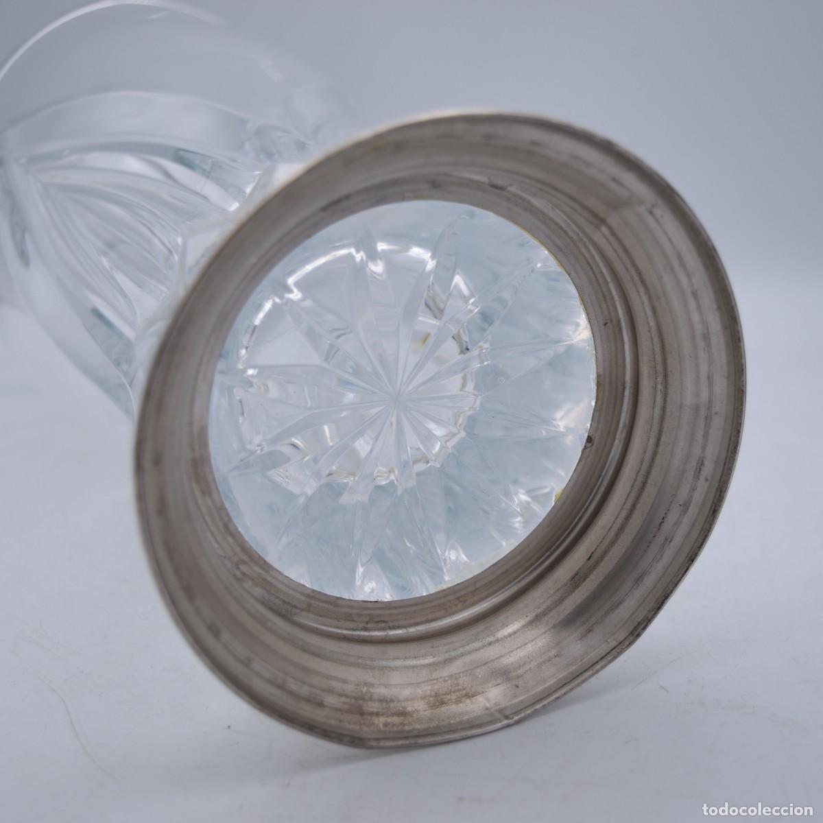 Antig&uuml;edades: Jarr&oacute;n de cristal y plata - Foto 6