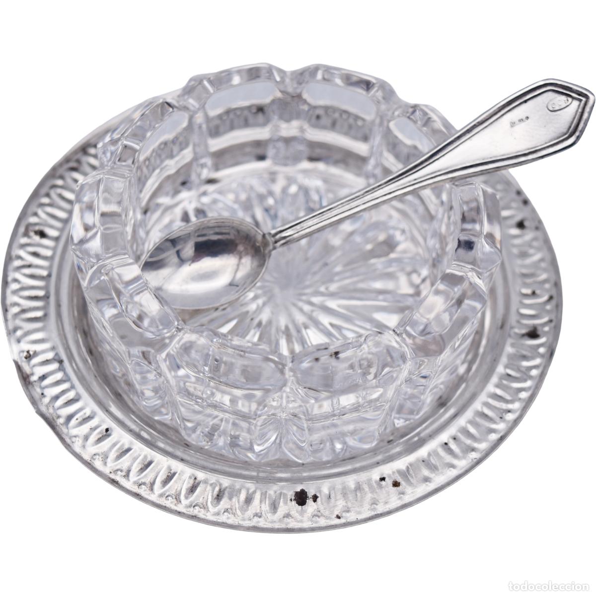 Antig&uuml;edades: Saleros de mesa de plata y cristal - Foto 21