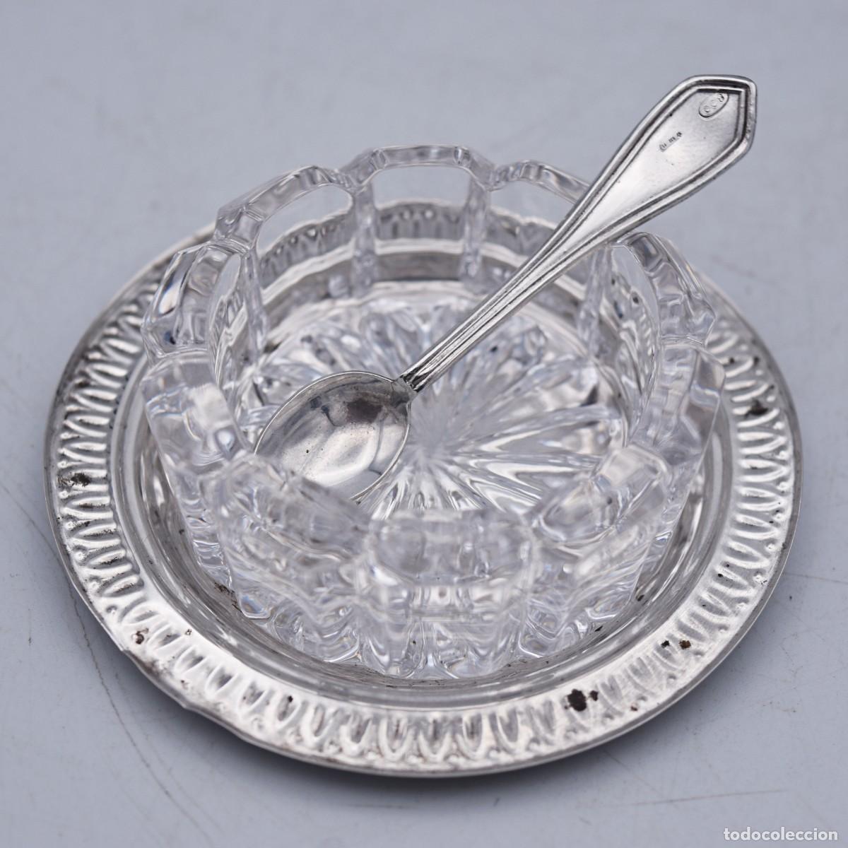 Antig&uuml;edades: Saleros de mesa de plata y cristal - Foto 22