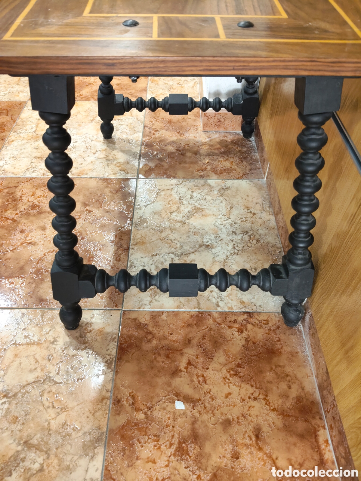 Antig&uuml;edades: MESA PARA BARGUE&Ntilde;O O VITRINA - Foto 3