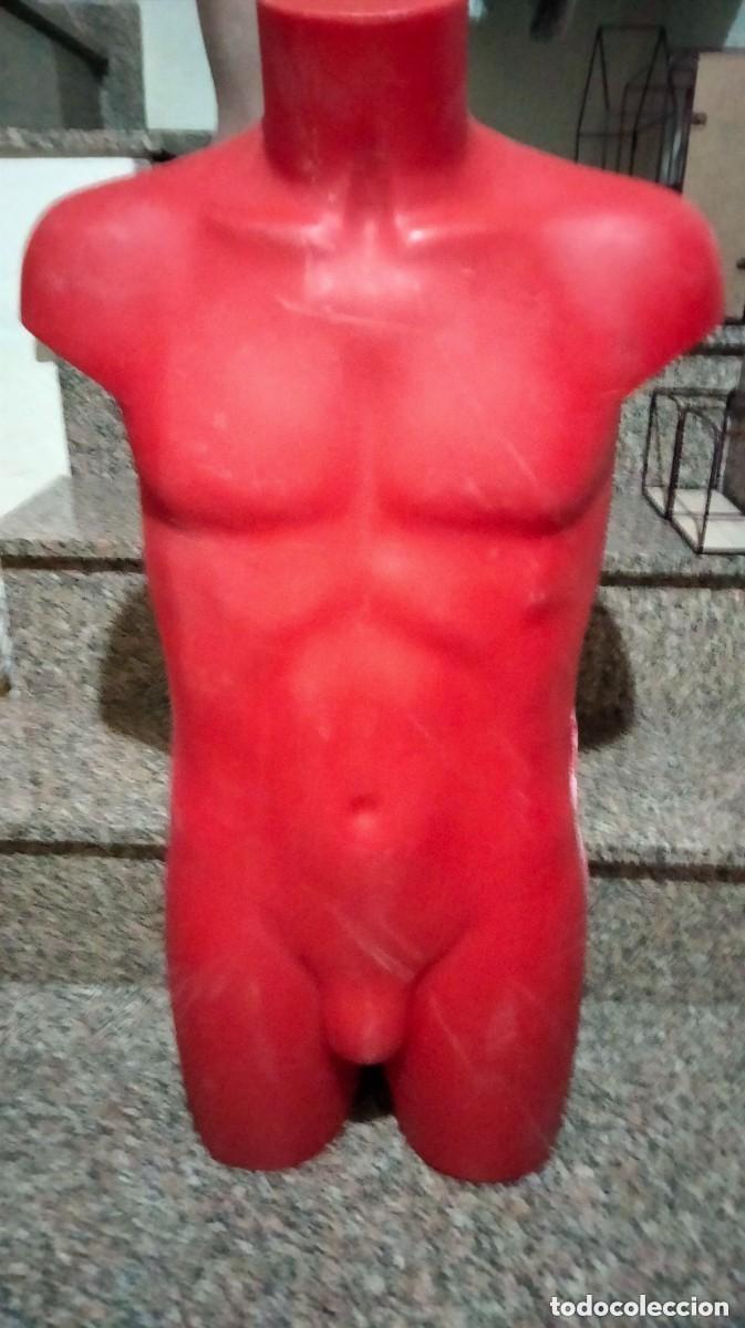 Antiguidades: maniqui de escaparate -torso hombre