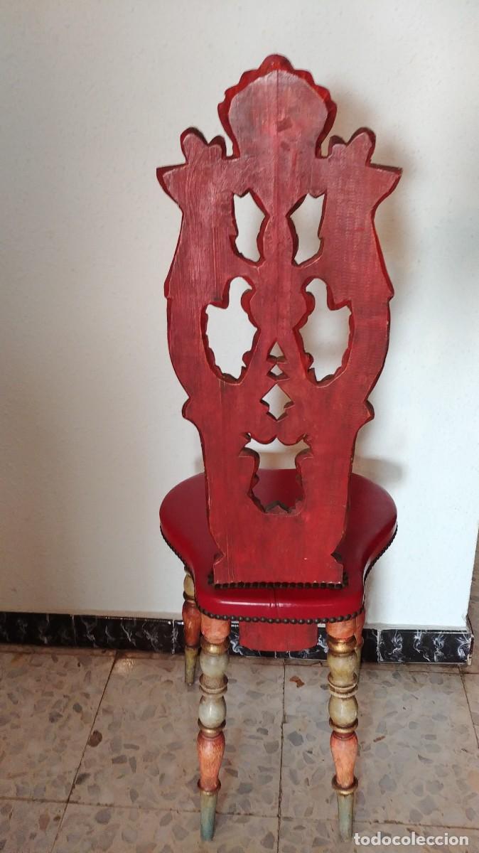 Antig&uuml;edades: Silla auxiliar de recibidor - Foto 3
