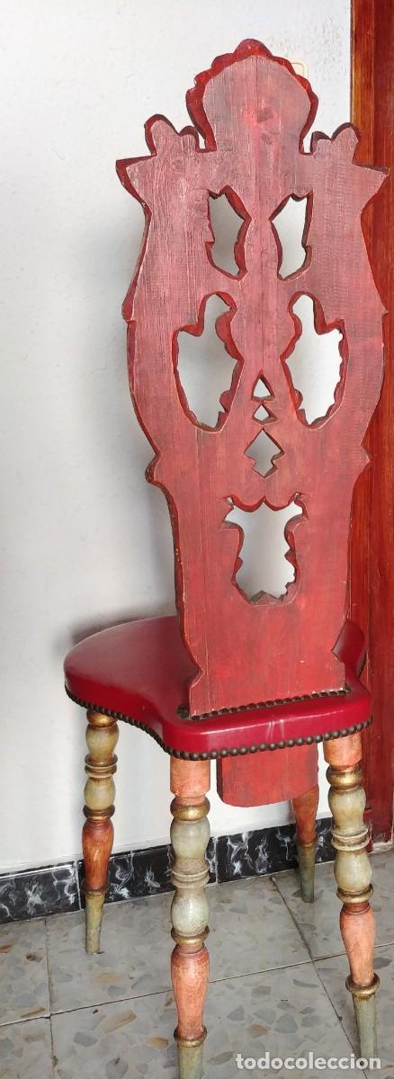 Antig&uuml;edades: Silla auxiliar de recibidor - Foto 4
