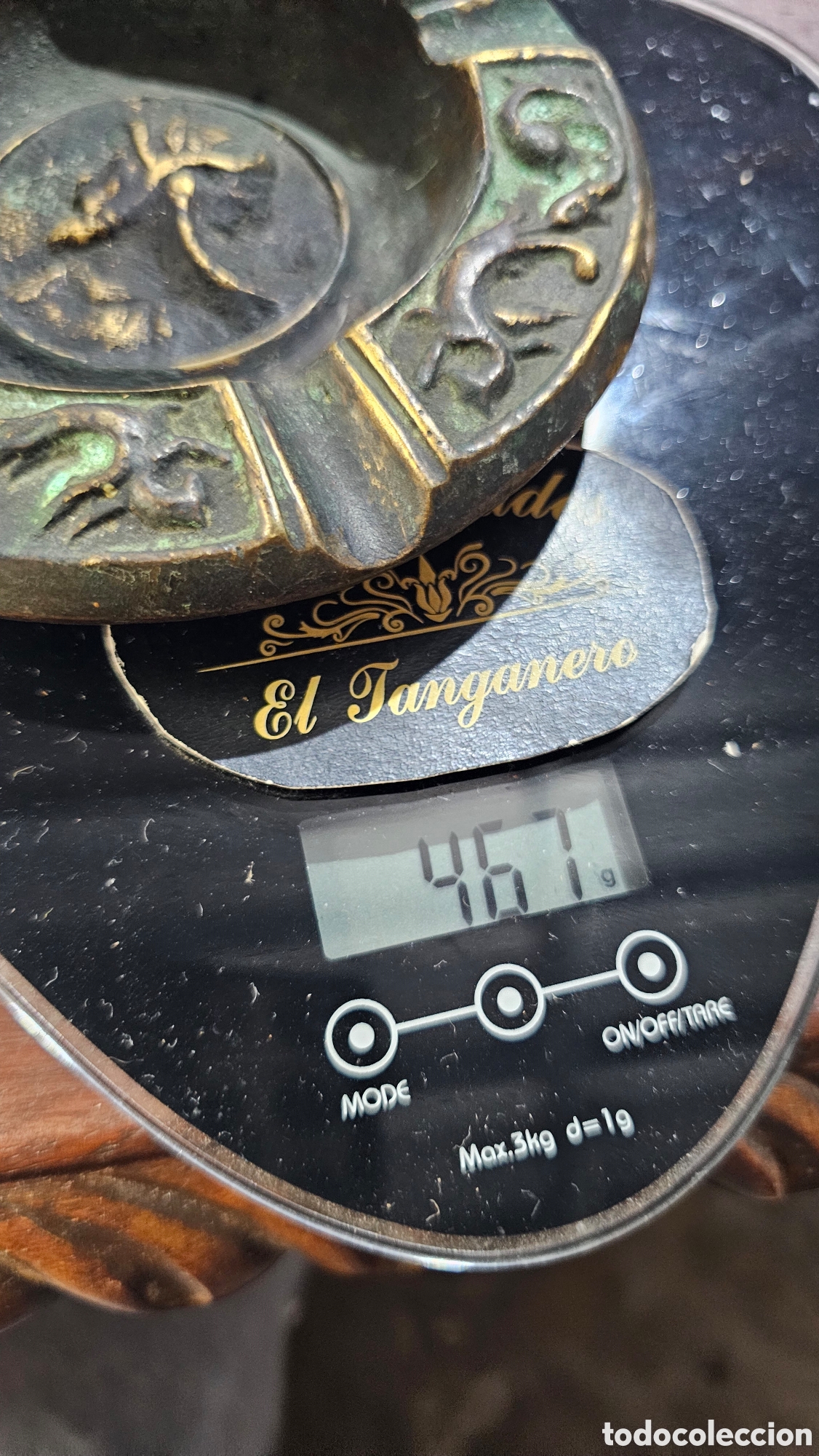 Antig&uuml;edades: Antiguo cenicero de bronce fundido estilo brutalista - Foto 9