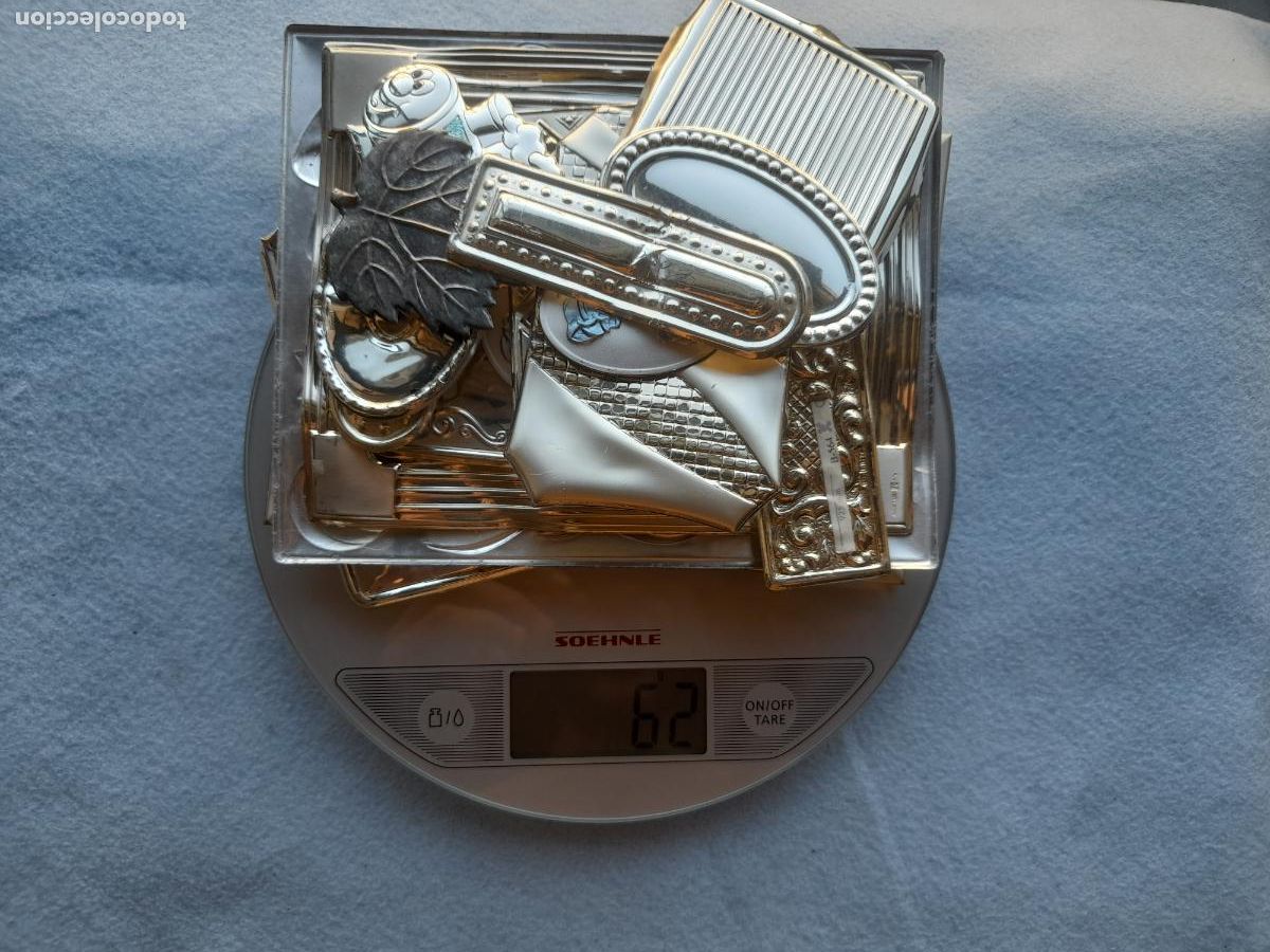 Antig&uuml;edades: Lote de Despiece de Plata y Plata Laminada. Salida 0.01 &euro;.