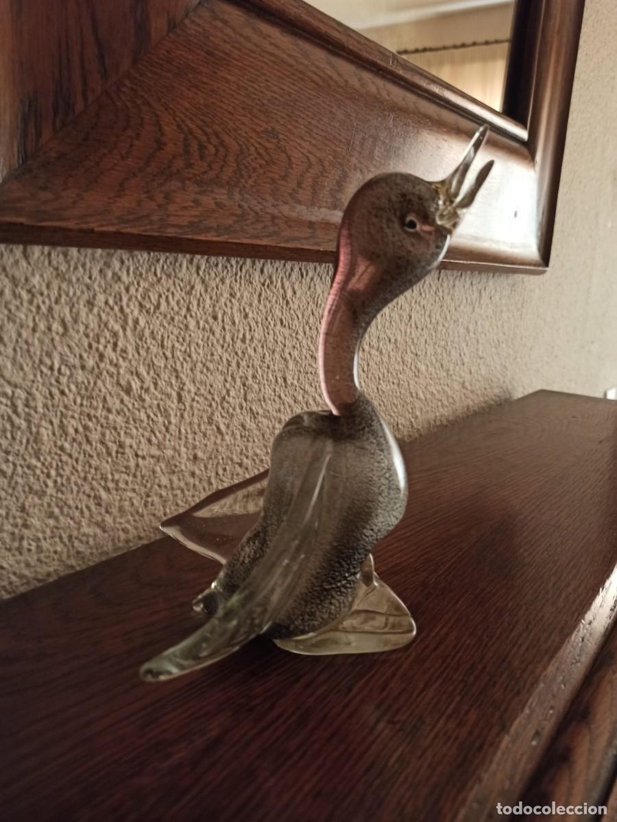 Antiquit&auml;ten: PATO CRISTAL MURANO A&Ntilde;OS 50 ALTO 19 ANCHO 11,5 CENT&Iacute;METROS