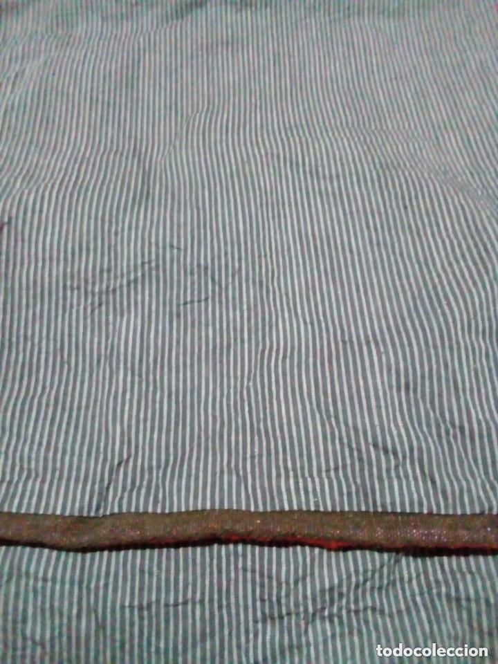 Antig&uuml;edades: COBERTOR DE TARIMON MANCHEGO CON ALMOHADON DE LANA - Foto 10
