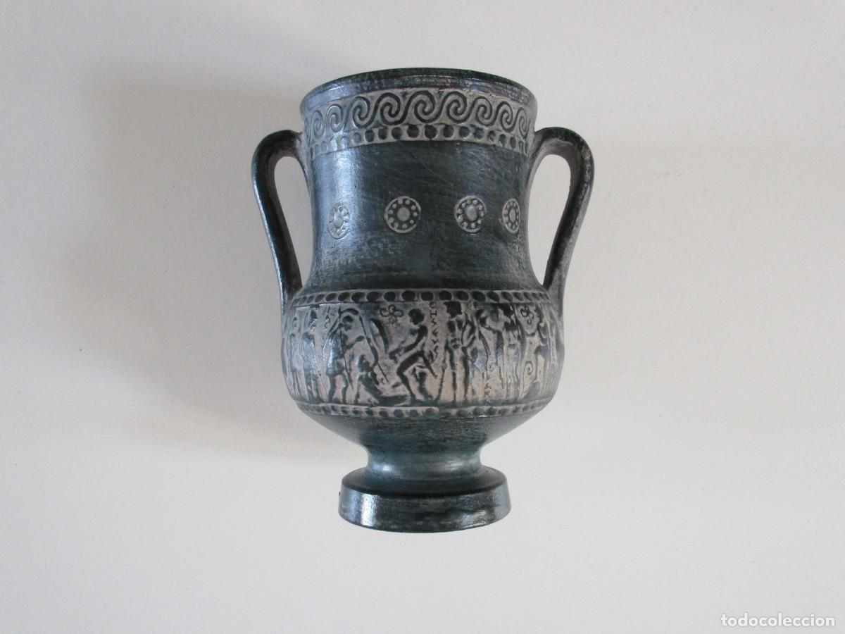 Antiquit&eacute;s: ANFORA TERRACOTA PROCEDENTE DE GRECIA 16 CM APROX - ARTESANAL