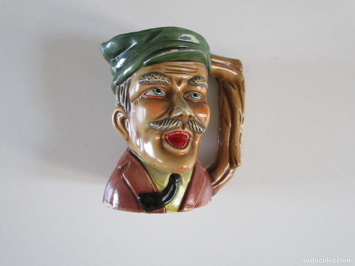 Antiquit&eacute;s: TOBY JUG DE CER&Aacute;MICA ARTESANAL - JARRA 12.5 CM