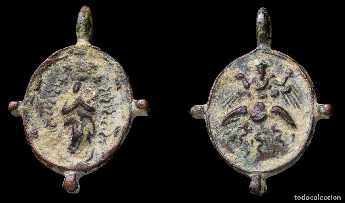 Antig&uuml;edades: Religious Medal XVI-XVII centuries, V. Inmaculada / V de Itria - 25 X 17 mm.