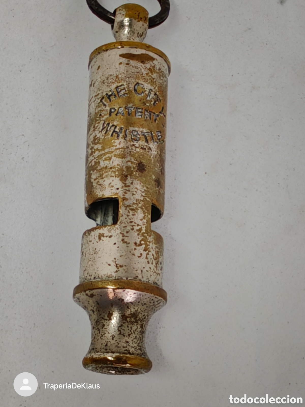Antig&uuml;edades: Silbato antiguo &rdquo;The City Patent Whistle&rdquo; - car103