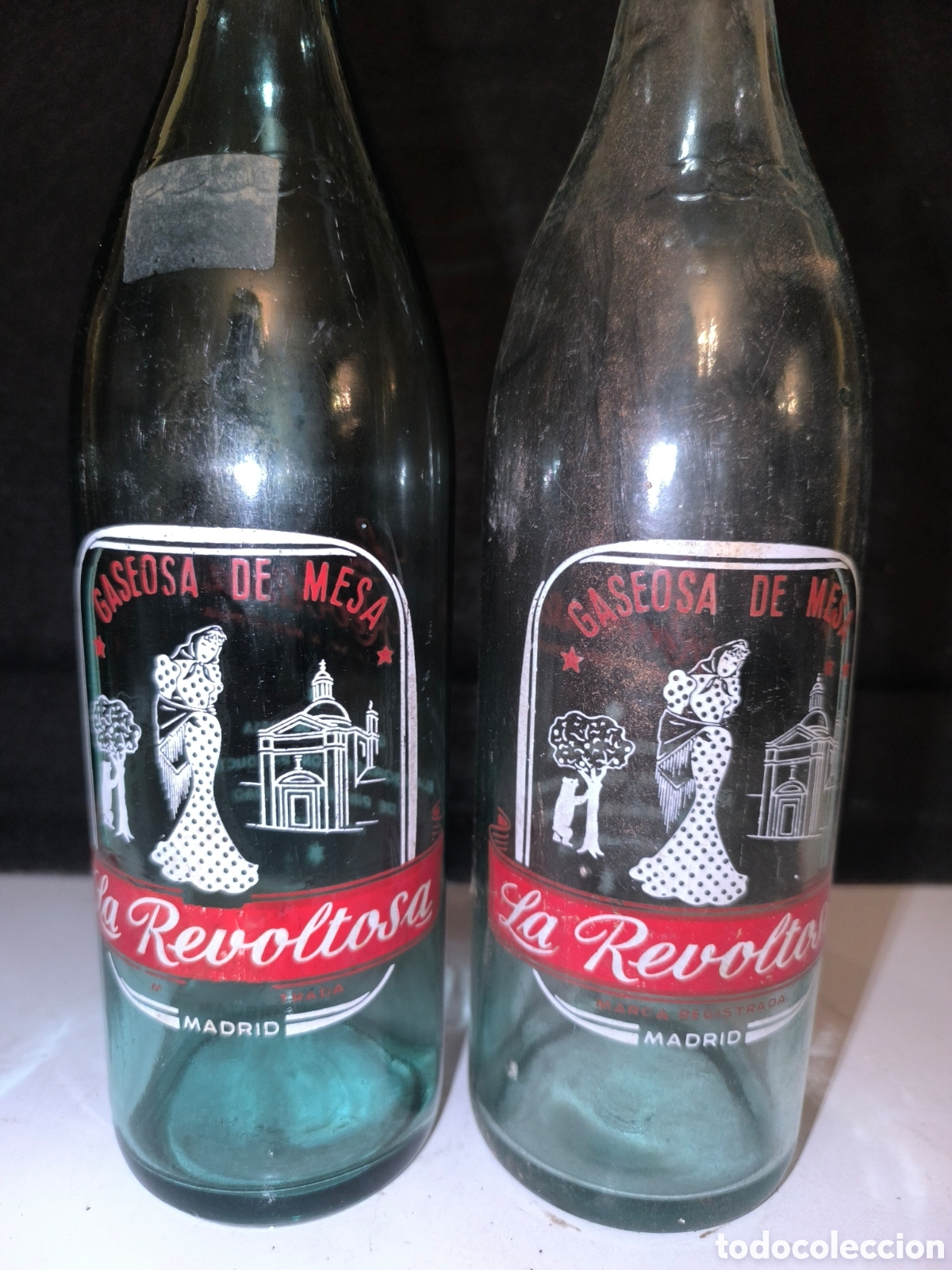 Antig&uuml;edades: Lote botellas antiguas de gaseosa