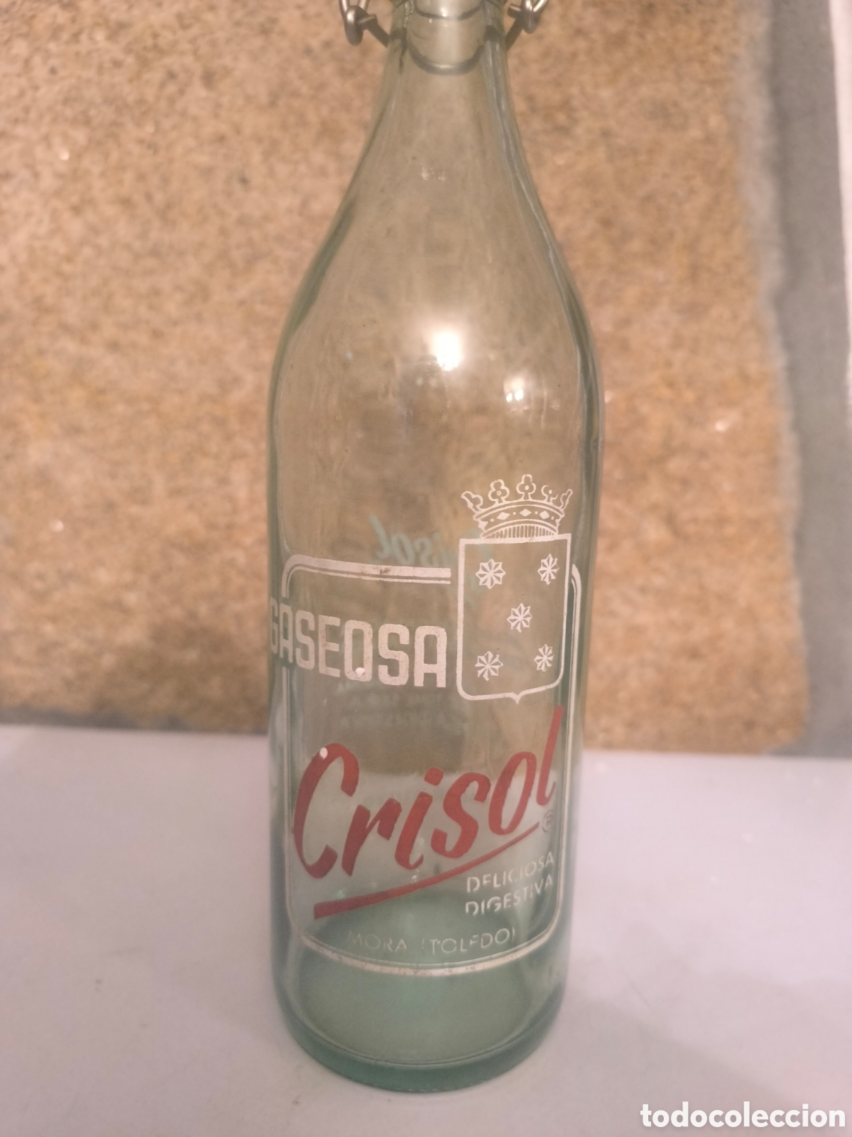 Antig&uuml;edades: Botella antigua de gaseosa