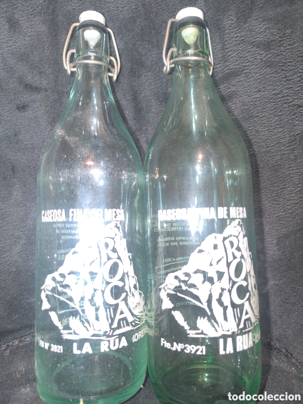 Antig&uuml;edades: Lote botellas antiguas de gaseosa