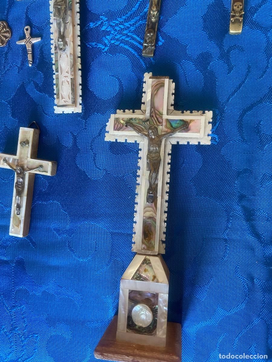 Antig&uuml;edades: 10 CRUCES DE DISTINTOS MATERIALES - Foto 2