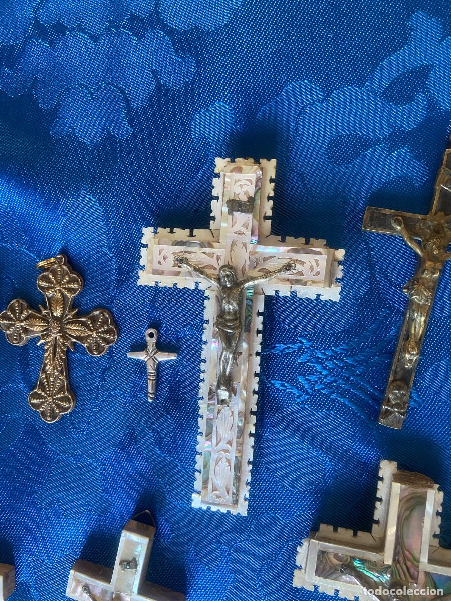 Antig&uuml;edades: 10 CRUCES DE DISTINTOS MATERIALES - Foto 4