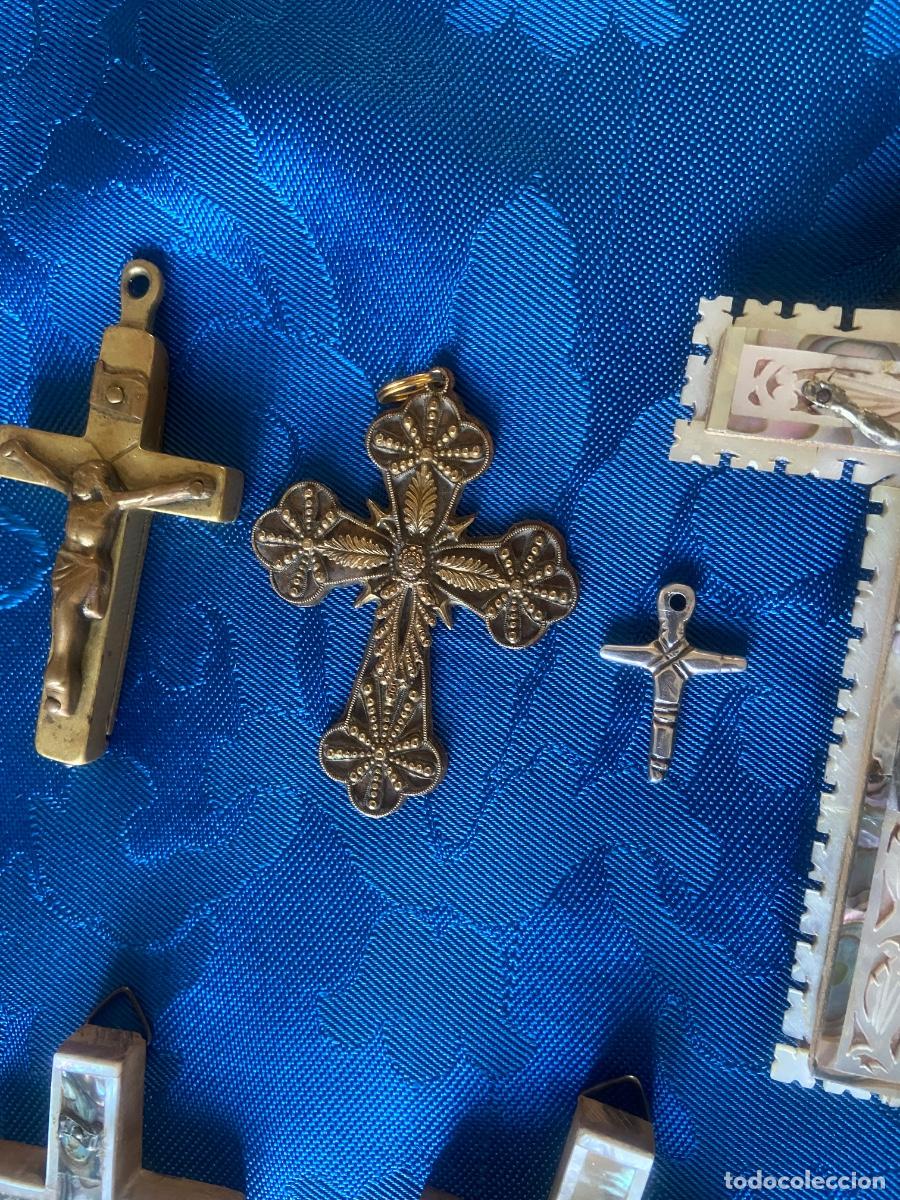 Antig&uuml;edades: 10 CRUCES DE DISTINTOS MATERIALES - Foto 6