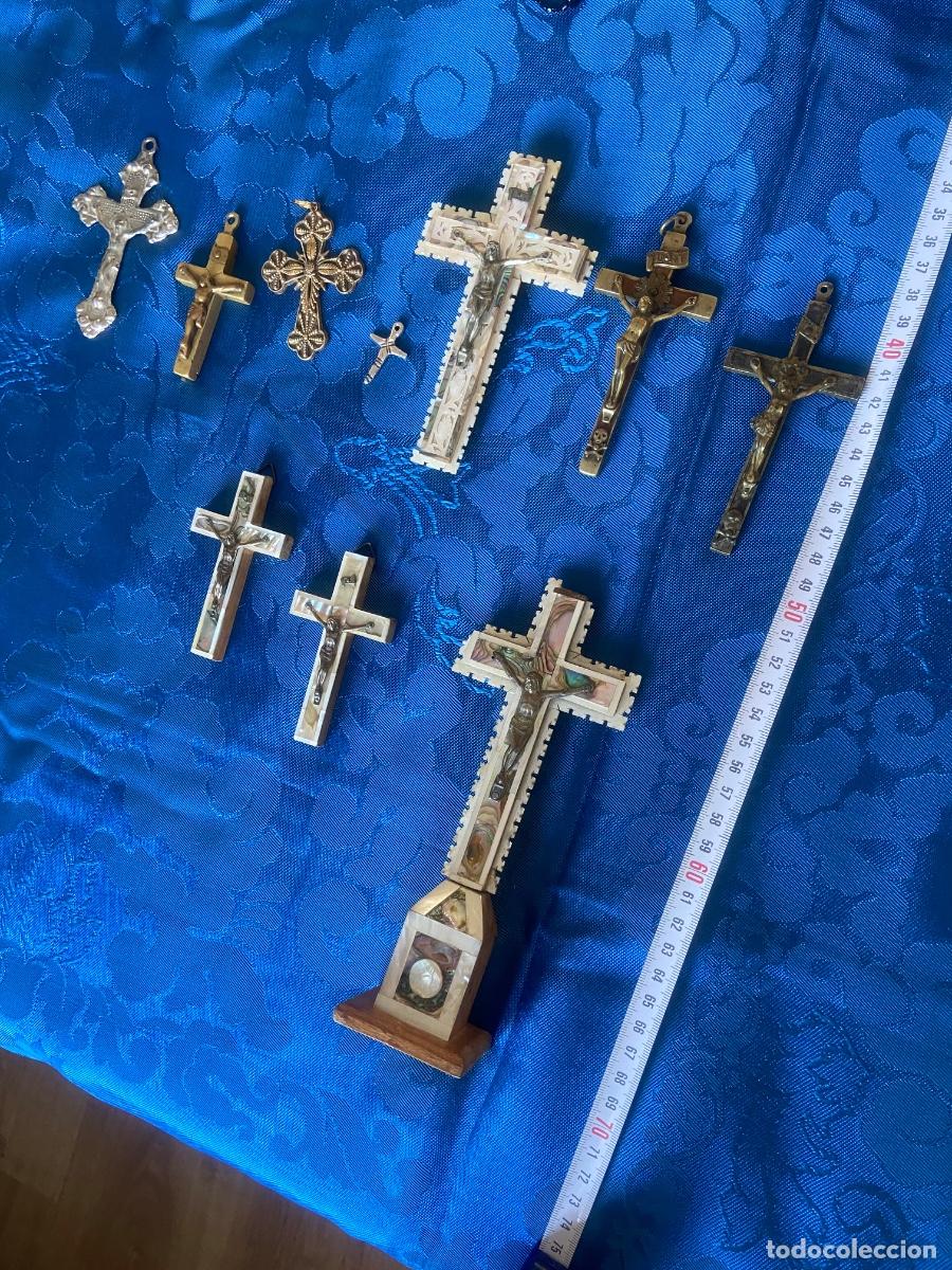 Antig&uuml;edades: 10 CRUCES DE DISTINTOS MATERIALES - Foto 28