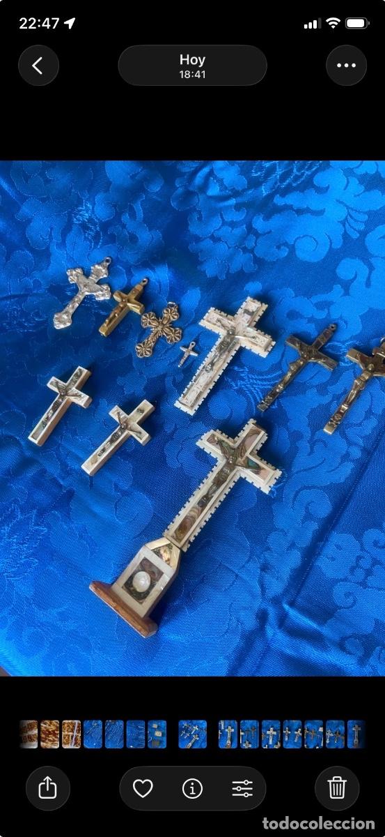 Antig&uuml;edades: 10 CRUCES DE DISTINTOS MATERIALES - Foto 29