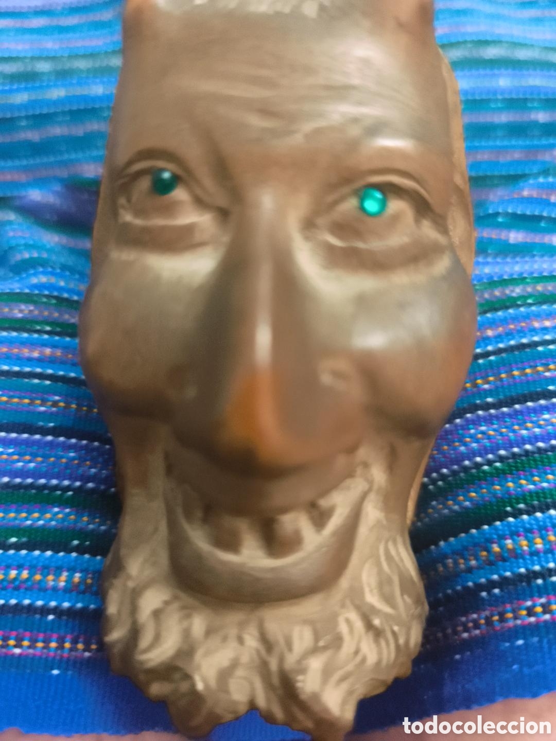 Antig&uuml;edades: Pipa decorativa de madera Mefistofeles