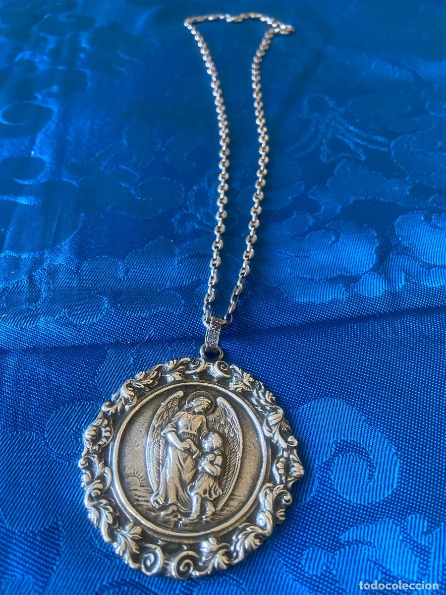 Antig&uuml;edades: GRAN MEDALLA MUY ANTIGUA Y CADENA DE PLATA